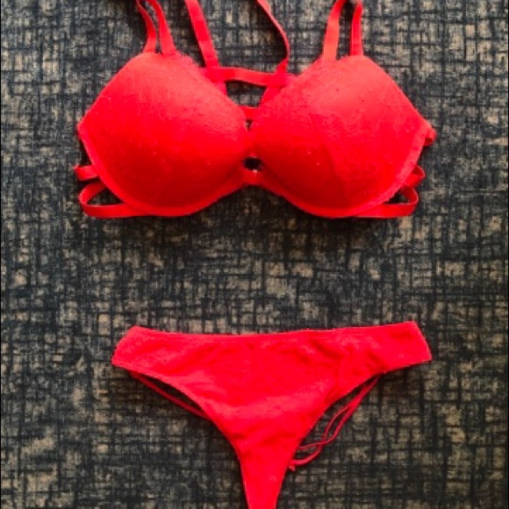 Victoria’s Secret Red Lingerie Set